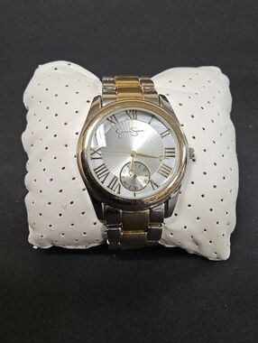 Jessica Simpson Two-Tone Stainless Steel Bracelet Watch - Gold & Silver